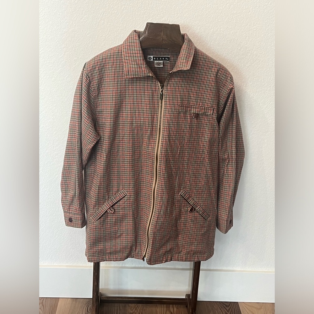 Men's Blast Vintage Plaid Jacket Size Medium